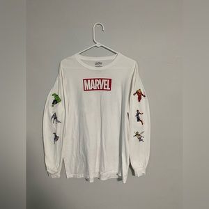 White Avengers Long Sleeve